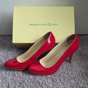 Max Studio Glossy Red Heels